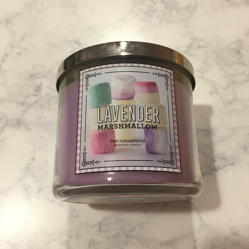 Bath & Body Works Lavender Marshmallow Candle